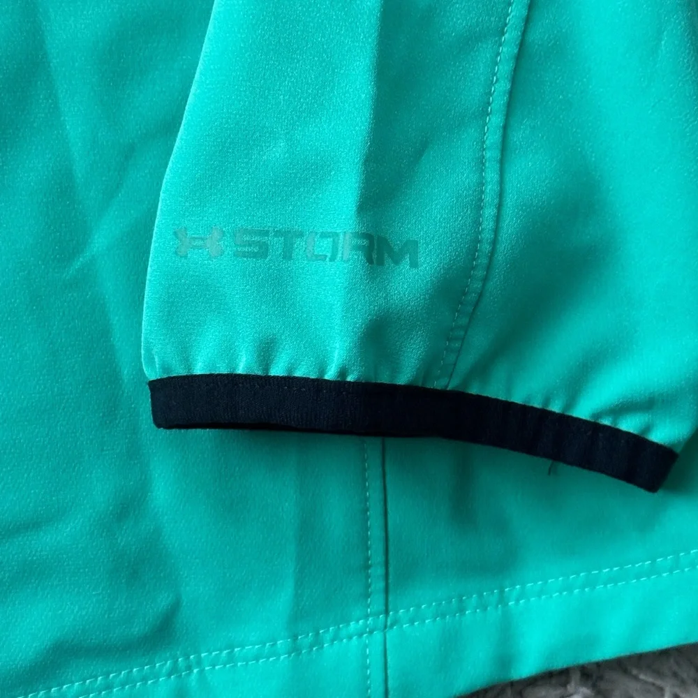 EUC Men’s Under Armour Green Storm Out and Back Stretch Woven Jacket Size XXL - Picture 13 of 14